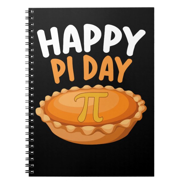 Happy Pi Day Pie Mathematics Math Rainbow Notebook (Front)