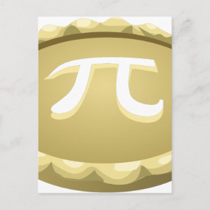 happy pi day pie postcard