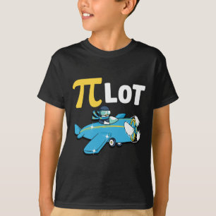 Happy Pi Day Pilot Penguin Kids Math Teachers Stud T-Shirt