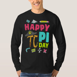 Happy Pi Day Pirate Math Teacher Kid Boy Girl Funn T-Shirt