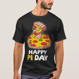 Happy Pi Day Pizza Geek Mathematic Nerds Funny Mat T-Shirt