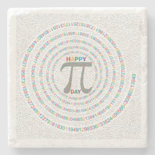 Happy Pi Day Poster – Modern Math Wall Art – 3.14 Stone Coaster