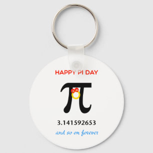 Happy Pi Day, So On and Forever Key Ring