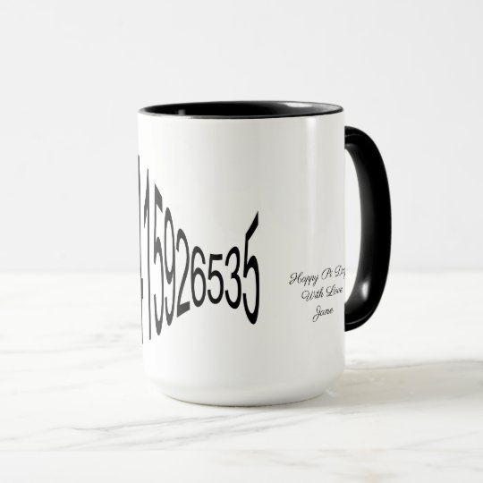 Happy Pi Day With Love Pi Digits 3 Mug Zazzle Co Nz