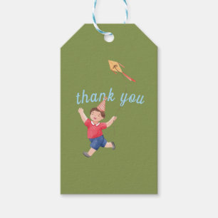 Happy Picnic Birthday Kids Boy Garden Thank You Gift Tags
