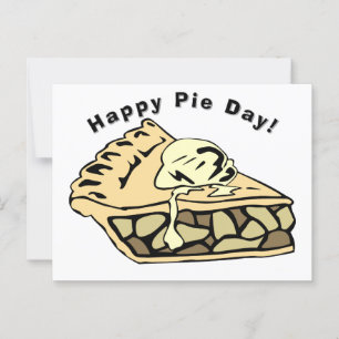Happy Pie Day - Apple Pie Postcard