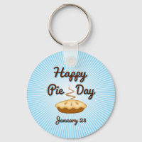 Happy Pie Day, January 23, Keychain
