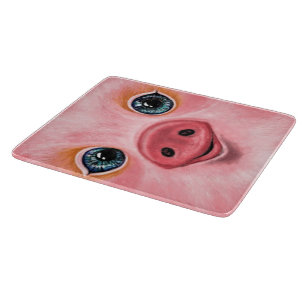 Happy Pig Cutting Board Smile