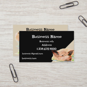 Happy Pig Farm Animal Business Business Card