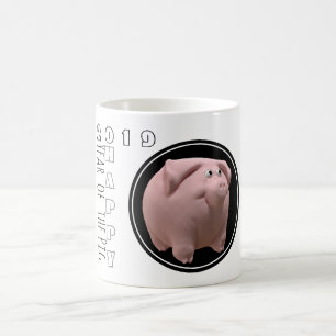 Happy PIg Year 2019 3D White Mug 2