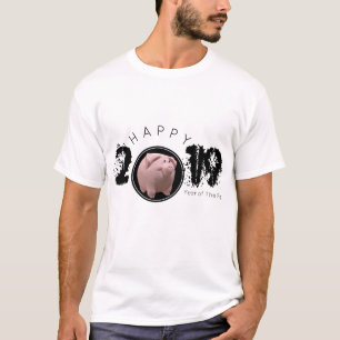Happy PIg Year 2019 Original 3D Man Tee
