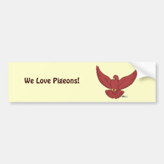 Happy Pigeon Bumper Sticker
