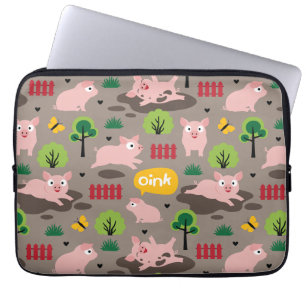 Happy Piglets In The Mud Electronics Bag