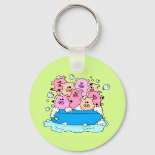 Happy Pigs Keychain