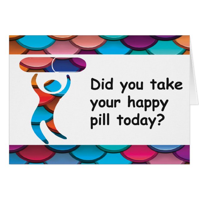 Happy Pill Card (Front Horizontal)