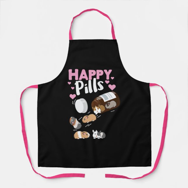 Happy Pill Guinea Pig Apron (Front)