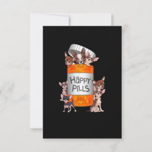 Happy Pills Chihuahua RSVP Card