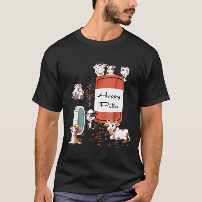 Happy Pills Cow T-Shirt (Front)
