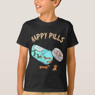 Happy Pills Dachshund, Dog Lover Gift T-Shirt