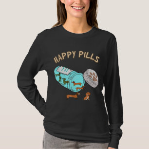 Happy Pills Dachshund, Dog Lover Gift T-Shirt