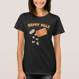 Happy Pills Exotic Shorthair Cat  Feline  Humour T-Shirt