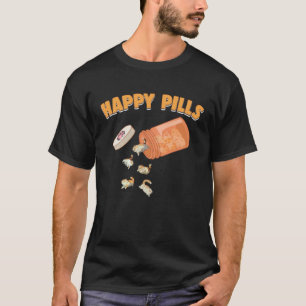 Happy Pills Exotic Shorthair Cat  Feline  Humour T-Shirt