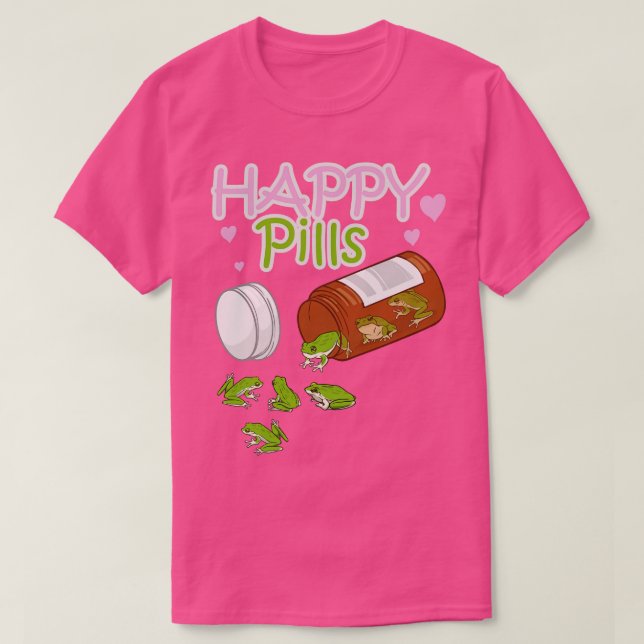 Happy Pills Frog 1 T-Shirt (Design Front)