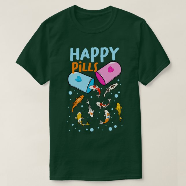 Happy Pills Koi Fish T-Shirt (Design Front)