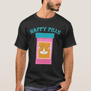 Happy Pills Medication Capsule Guinea Pig T-Shirt