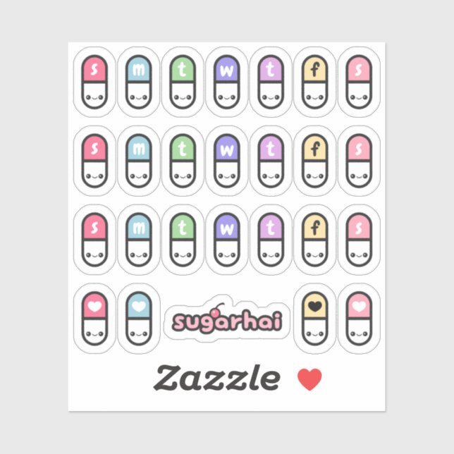Happy Pills Medication Planner (Sheet)