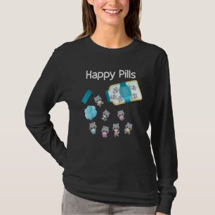 Happy Pills Raccoon Cute T-Shirt