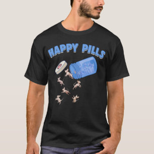 Happy Pills Sphynx Cat  Kitten Feline T-Shirt