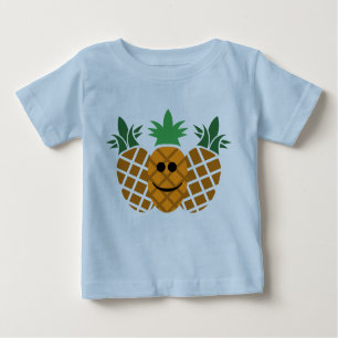 Happy Pineapple Design - Baby Fine Jersey T-Shirt