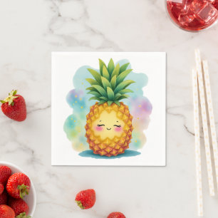 Happy Pineapple Napkins