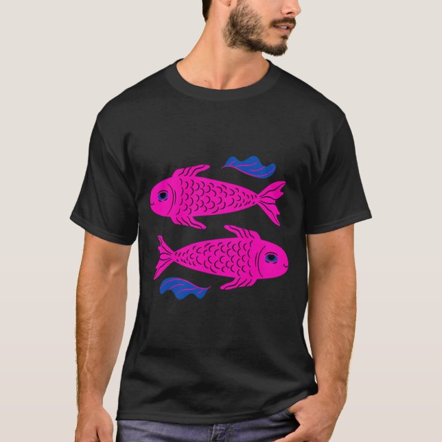 Happy Pink Fish T-Shirt (Front)