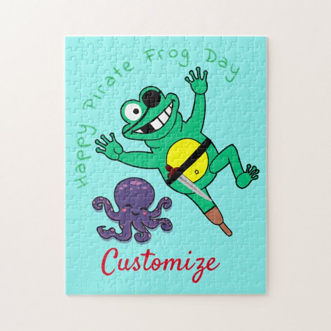 Happy Pirate Frog Day Thunder_Cove Jigsaw Puzzle (Vertical)
