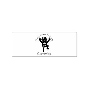 Happy Pirate Frog Day Thunder_Cove Rubber Stamp