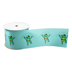 Happy Pirate Frog Day Thunder_Cove Satin Ribbon