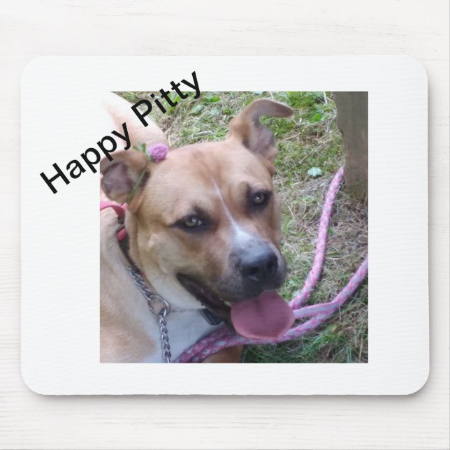 Happy Pitty Mouse Pad (Front)