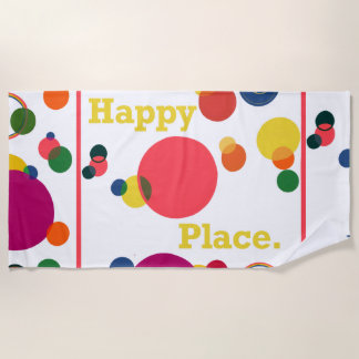 Happy Place Beach Towel