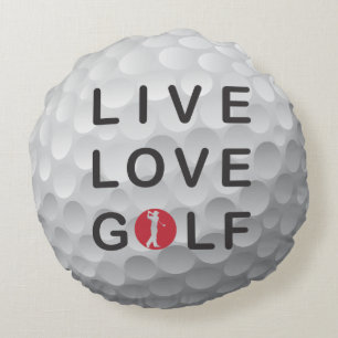 Happy place golf throw pillow