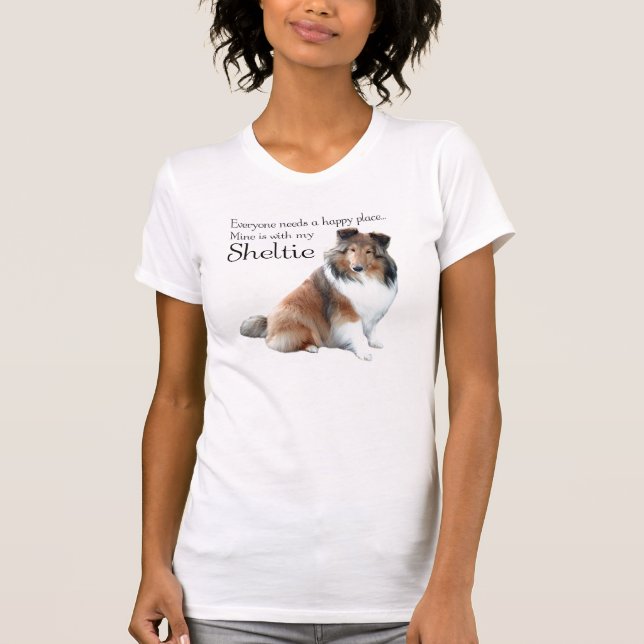 Happy Place Sheltie Shirt (Front)