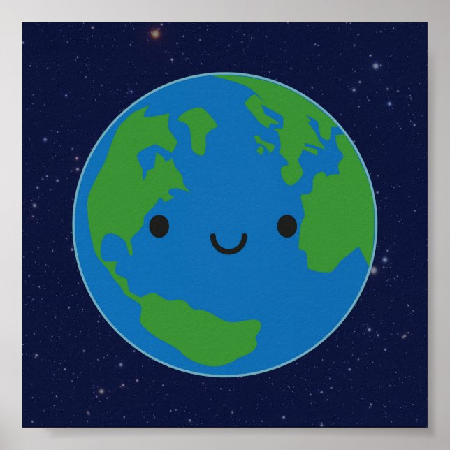 Happy Planet Earth Poster (Front)