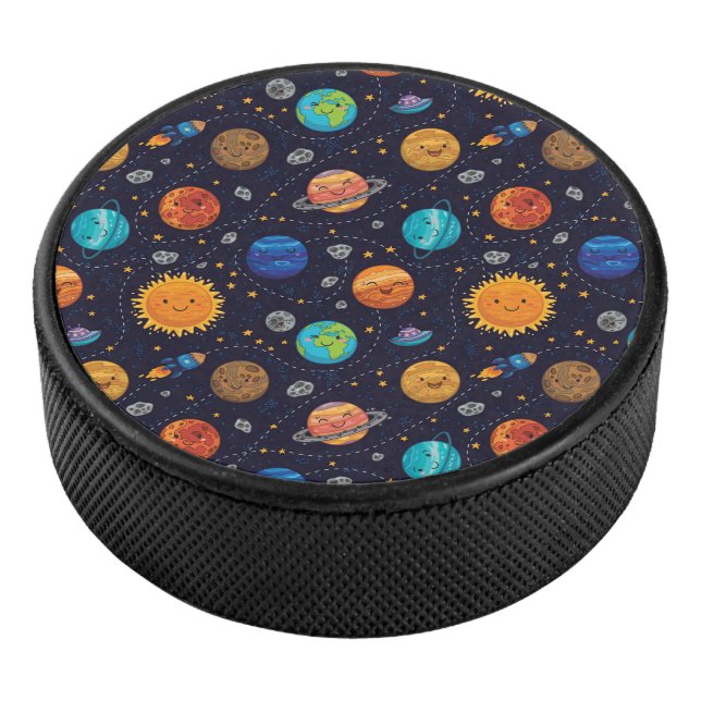 Happy Planets Hockey Puck (3/4)