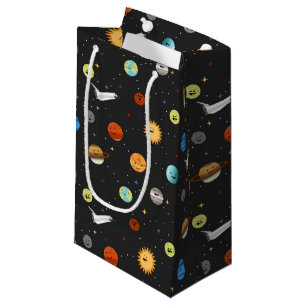 Happy Planets in Outer Space Small Gift Bag