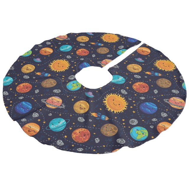 Happy Planets Tree Skirt (Angled)