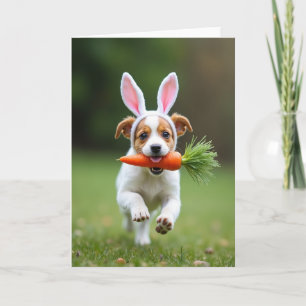 Happy Playful Puppy Card
