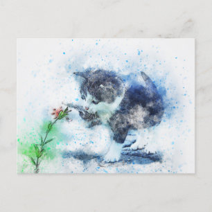 Happy playing postcard