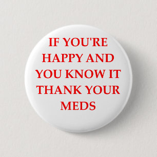 HAPPY.png 6 Cm Round Badge