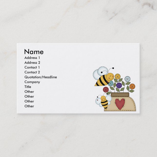 happy pollination business card (Front)